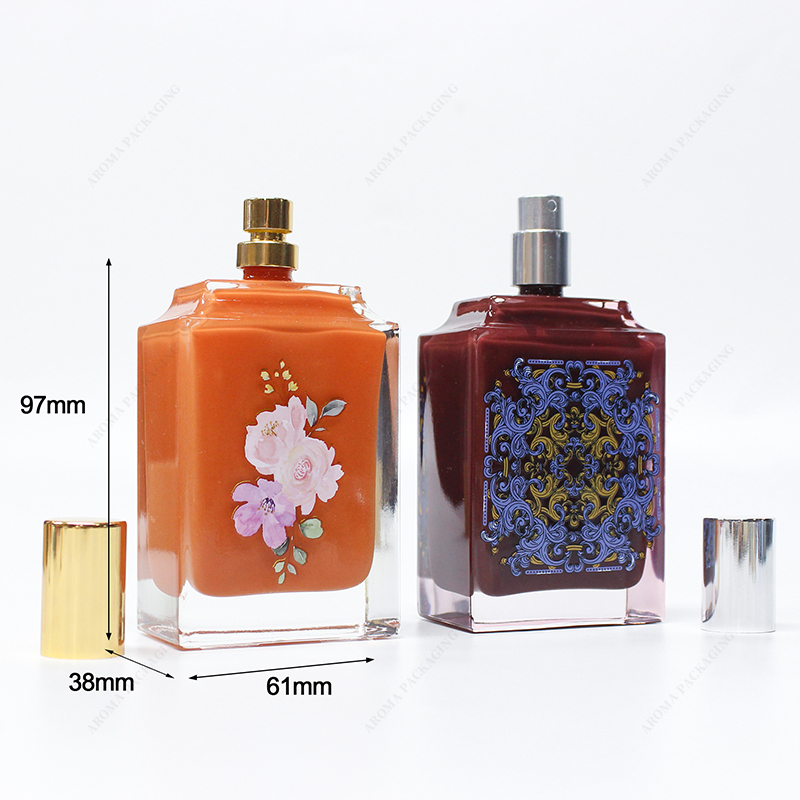 Decal Glass Perfume Bottle